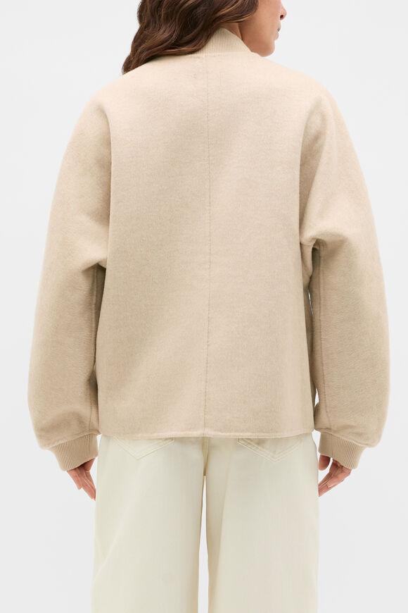 Relaxed Bomber Jacket  Wheat Marle  hi-res