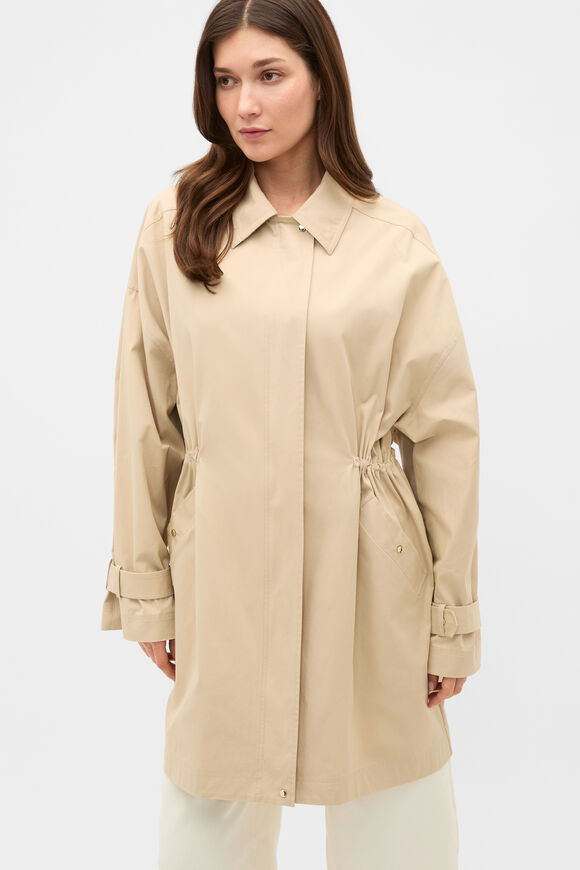 Casual Cotton Anorak Jacket  Cashew Cream  hi-res