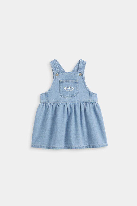 Core Logo Pinafore  Light Wash  hi-res