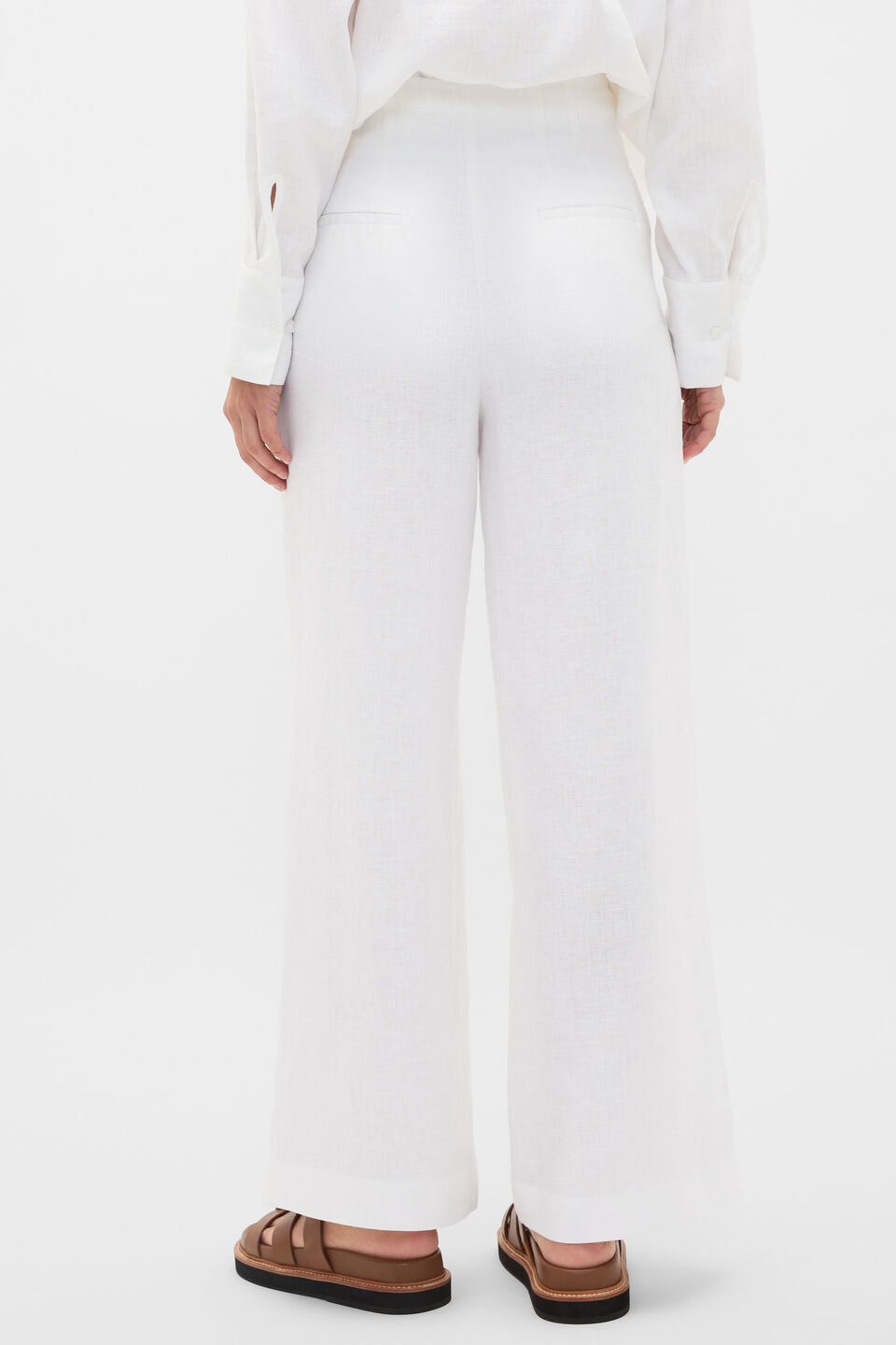 Core Linen Waisted Pant  Whisper White