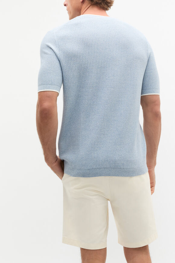Twisted Yarn Knit Tee  Sailor  hi-res