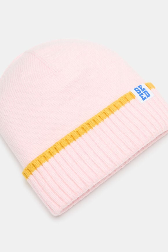 Basic Knit Beanie  Pink Lemonade  hi-res