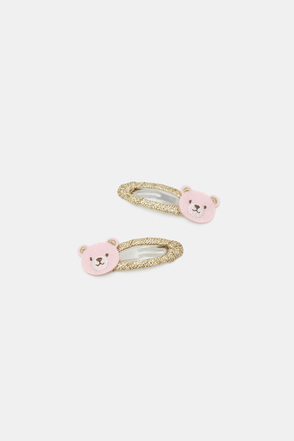 Sparkle Bear Snaps  Pink Lemonade  hi-res