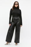 Australian Merino Mock Neck Top  Black  hi-res