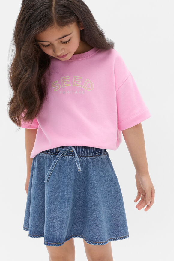 Denim Circle Skirt  Vintage Blue  hi-res