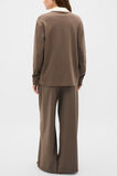 Easy Cotton Rugby Top  Chestnut  hi-res
