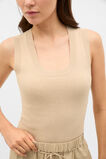 Boucle Knit Tank  Cashew Cream  hi-res