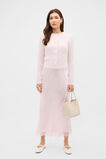 Crinkled Satin Lace Detail Skirt  Primrose  hi-res