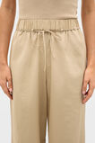 Textured Wide Leg Pant  Cashew Cream  hi-res