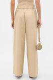 Textured Wide Leg Pant  Cashew Cream  hi-res