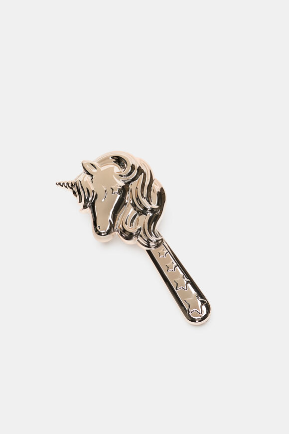 Large Unicorn Hair Brush  Rose Gold  hi-res