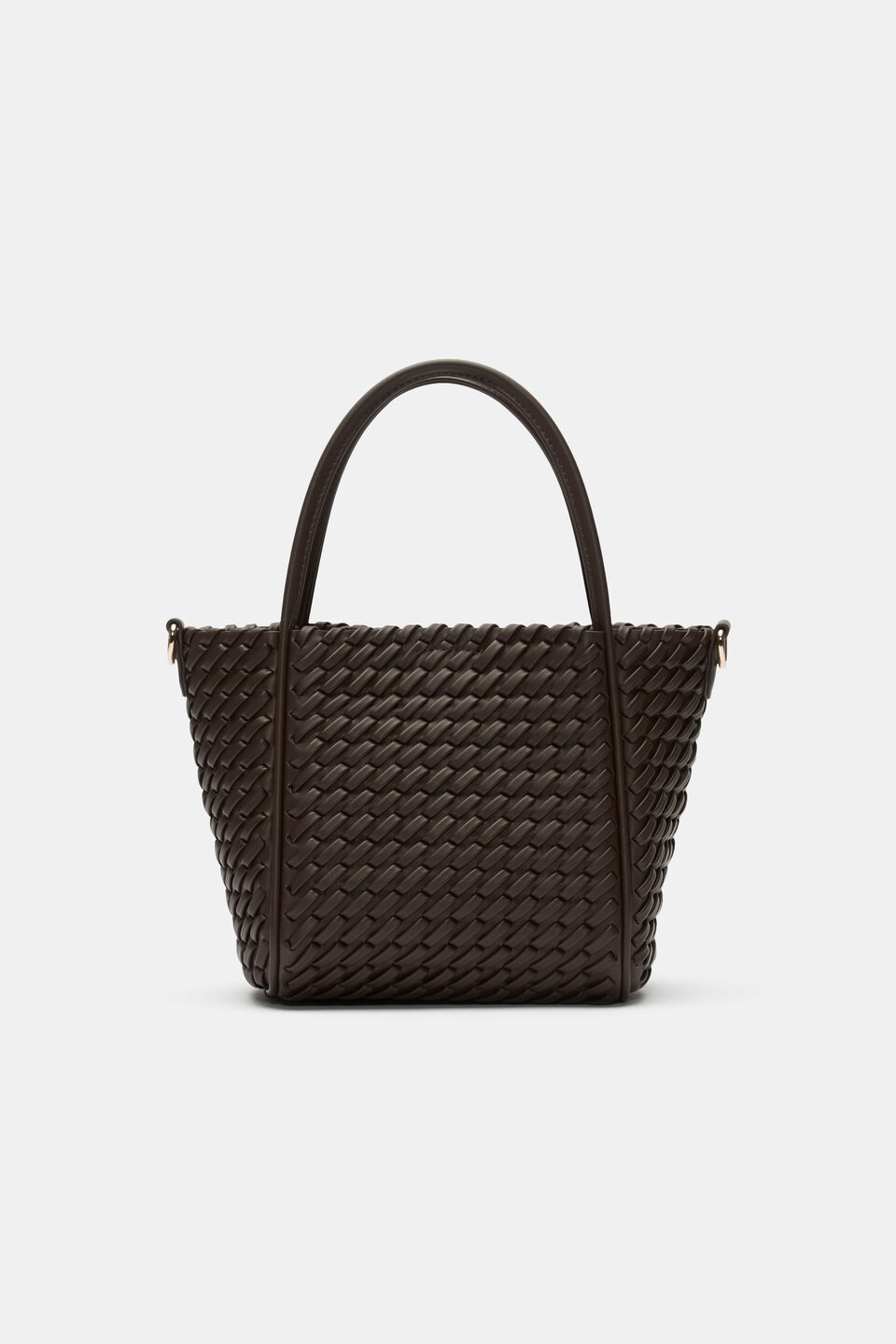 Woven Mini Crossbody Bag  Chocolate