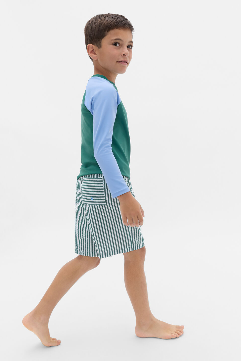 Textured Boardshort  Jungle Green