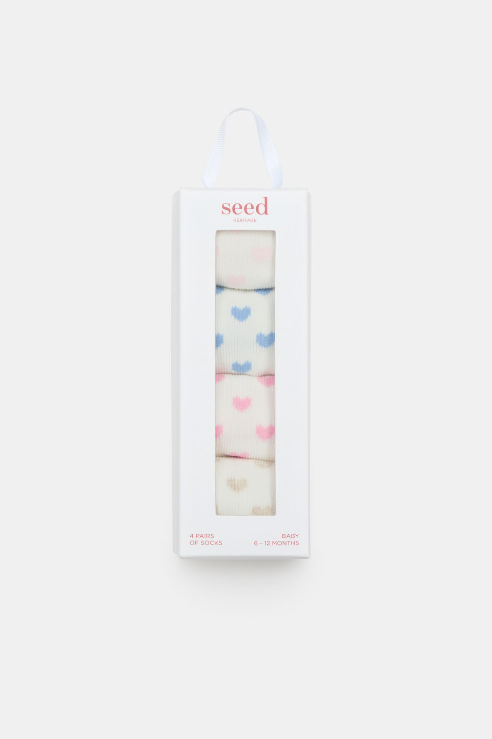 Baby Hearts Sock 4 Pack  Multi