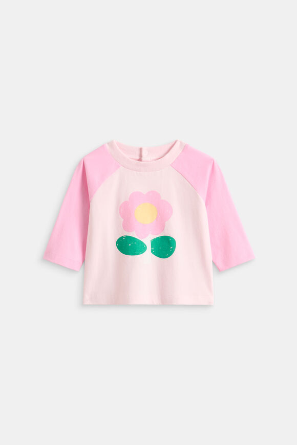 Floral Raglan Tee  Pink Lemonade  hi-res