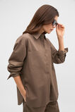 Textured Cotton Shirt  Chestnut  hi-res