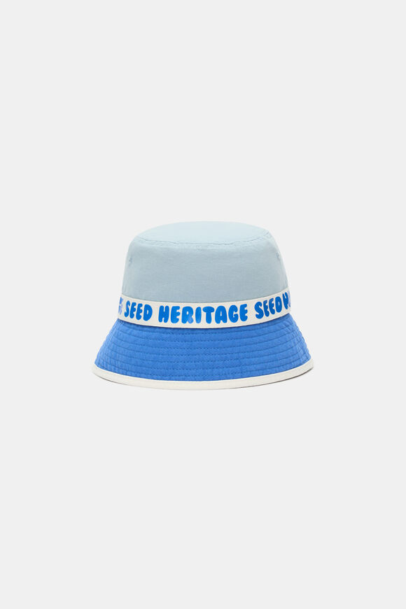Colourblock Bucket Hat  Blue Multi  hi-res