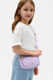 Quilted Flower Hybrid Cross Body Bag  Lilac  hi-res