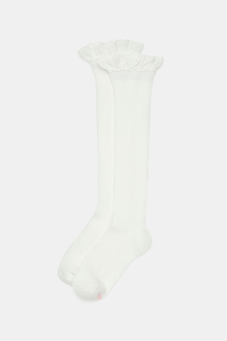 Knee High Frill Sock  Vanilla