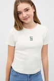 Logo Rib Tee  Classic Cream  hi-res