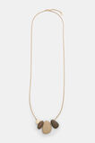 Opaque Pebble Necklace  Gold  hi-res