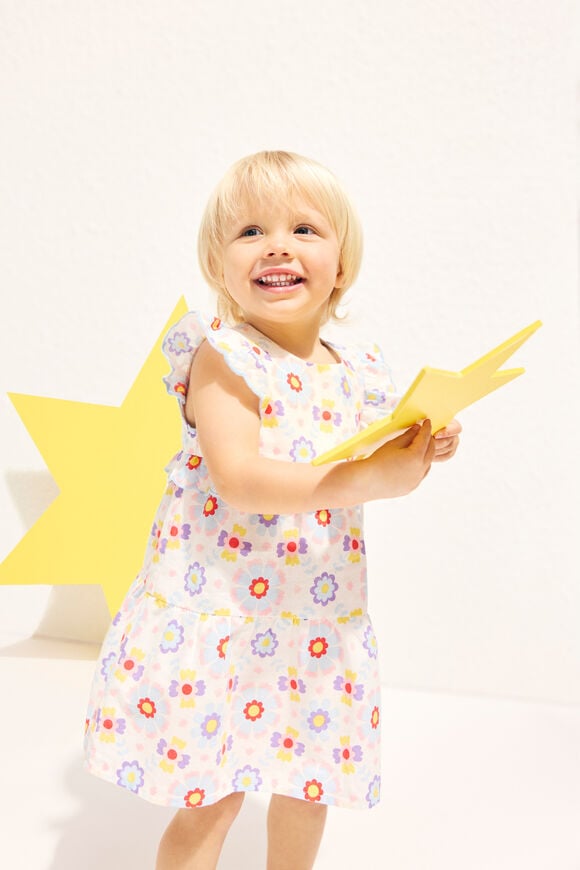 Scalloped Yardage Dress  Multi  hi-res