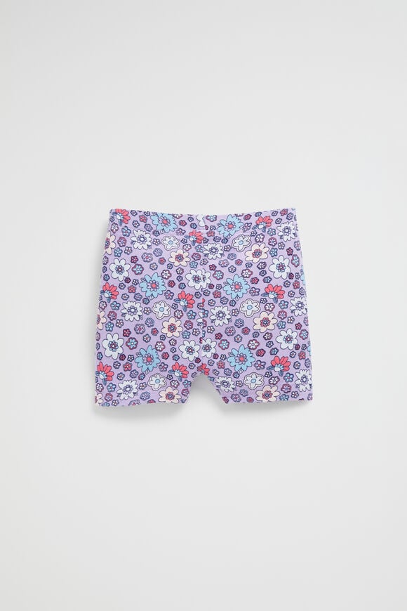 Ditsy Bike Short  Lavender  hi-res