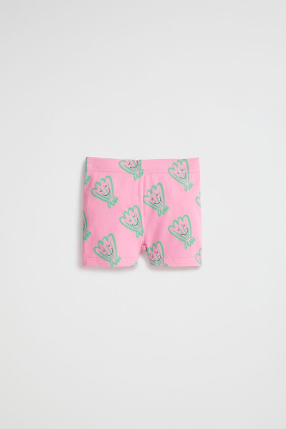 Shell Print Bike Short  Candy Pink  hi-res