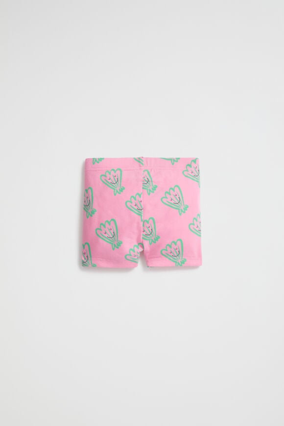 Shell Print Bike Short  Candy Pink  hi-res