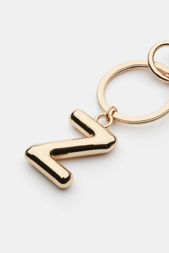 Gold Initial Keyring  Z  hi-res
