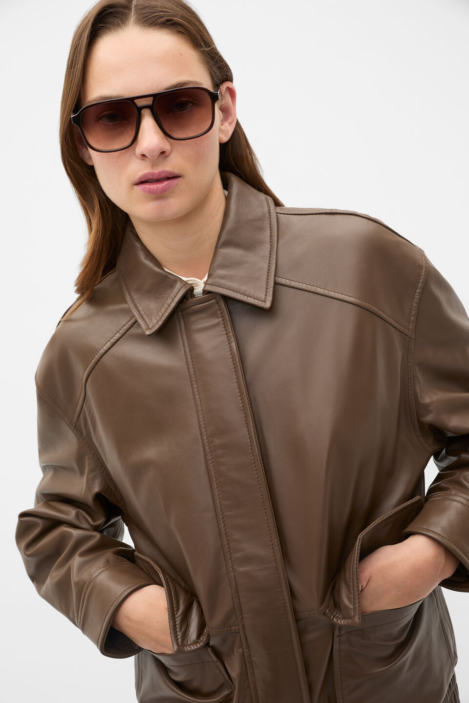 Lucy Navigator Sunglasses  Coffee Bean