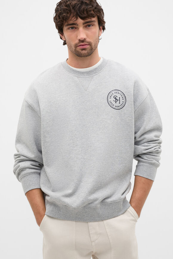 Logo Sweatshirt  Mid Grey Marle  hi-res