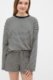 Stripe Pull On Short  New Navy  hi-res