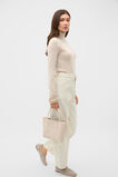 Merino Roll Neck Raglan Knit  Cashew Cream Marle  hi-res