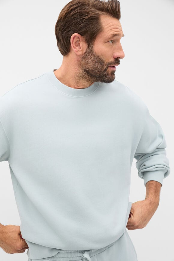 Crew Neck Sweatshirt  Glass Blue  hi-res