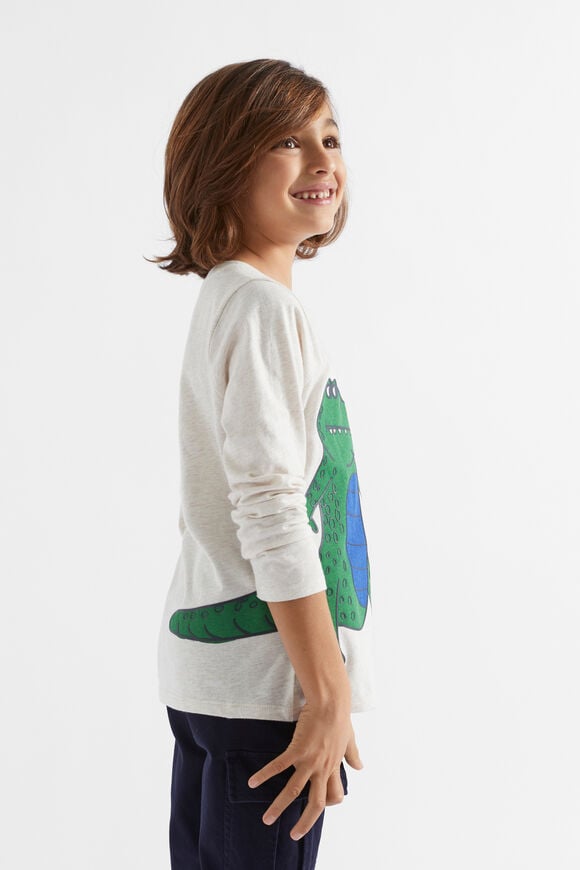 Croc Tee  Oat Marle  hi-res