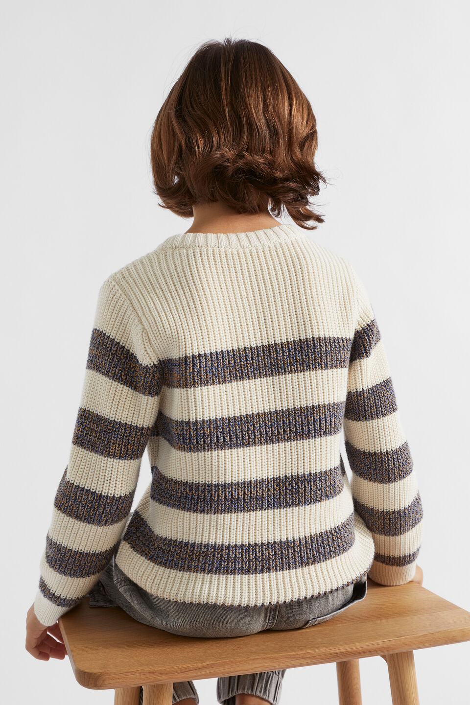 Stripe Knit  Rich Cream
