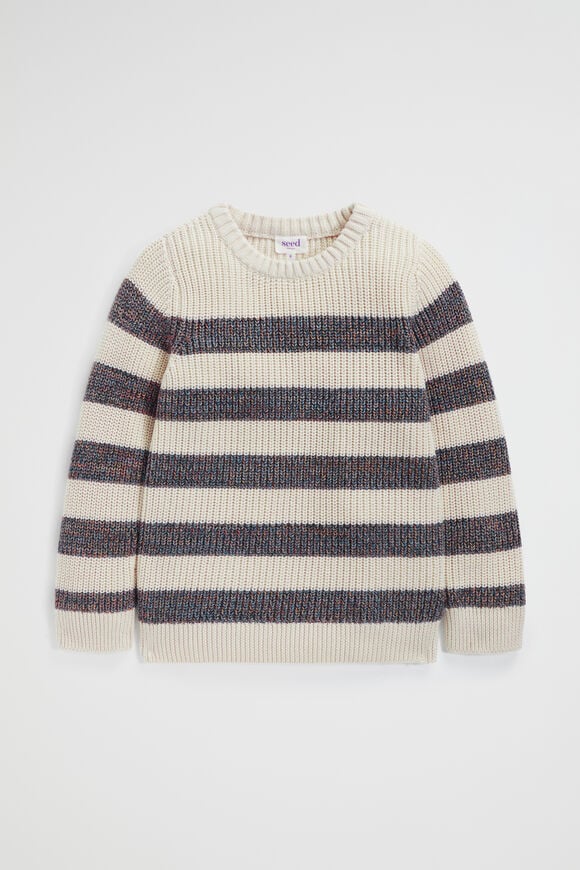 Stripe Knit  Rich Cream  hi-res