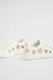 Daisy Sequin Trainer  White  hi-res