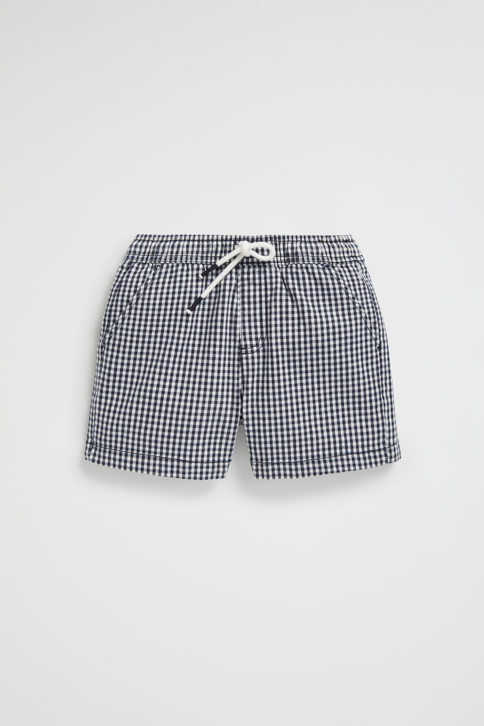 Core Logo Short  Midnight Gingham