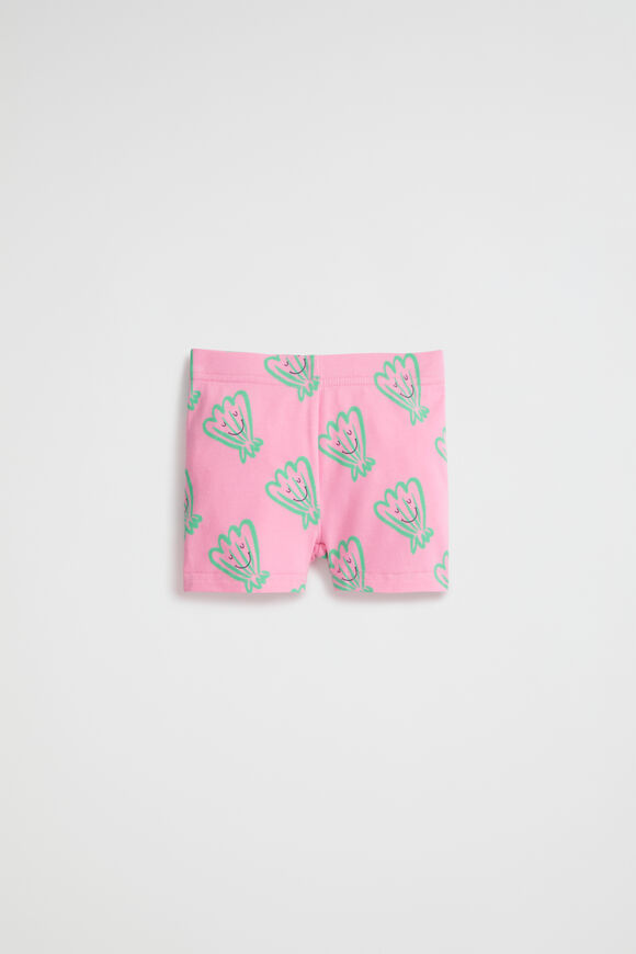 Shell Print Bike Short  Candy Pink  hi-res
