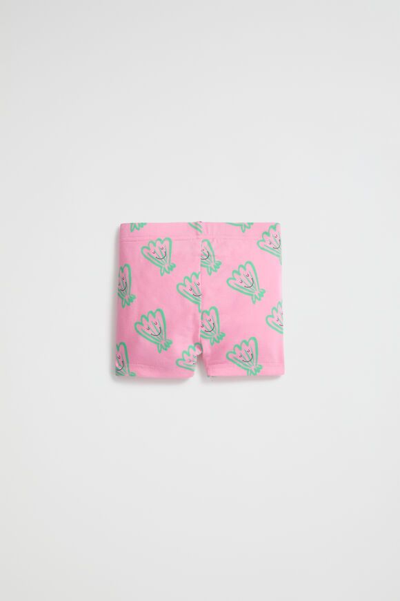Shell Print Bike Short  Candy Pink  hi-res
