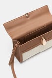 Textured Fabric Clutch  Toffee  hi-res