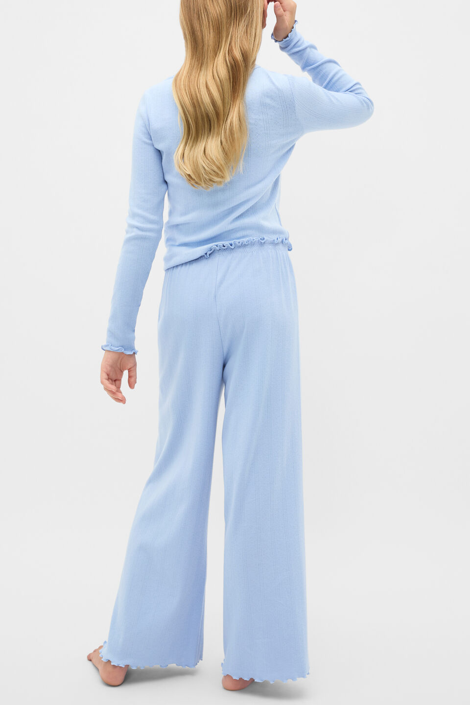 Button Up Pyjama  Cloud Blue