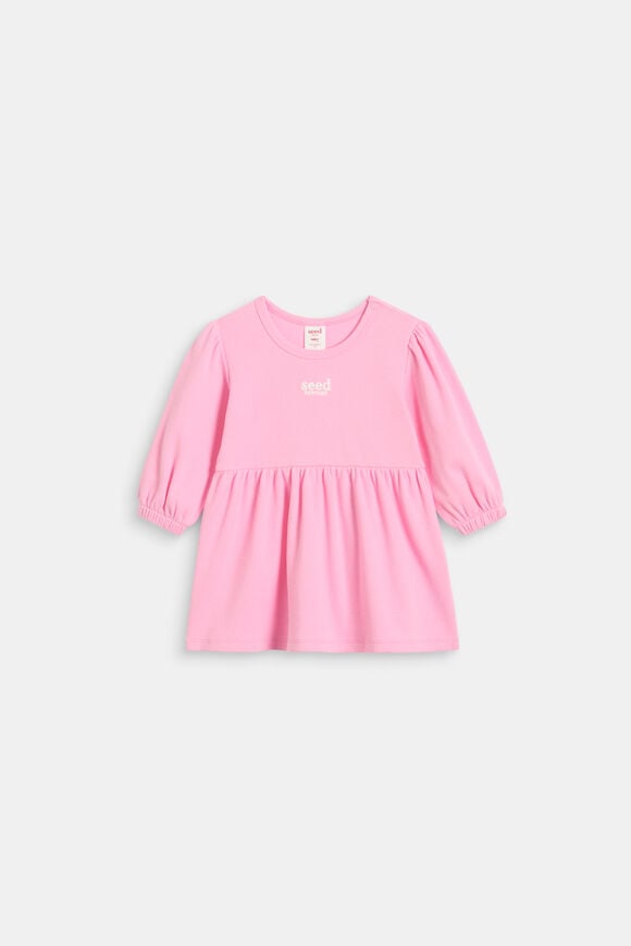 Logo Rib Dress  Candy Pink  hi-res