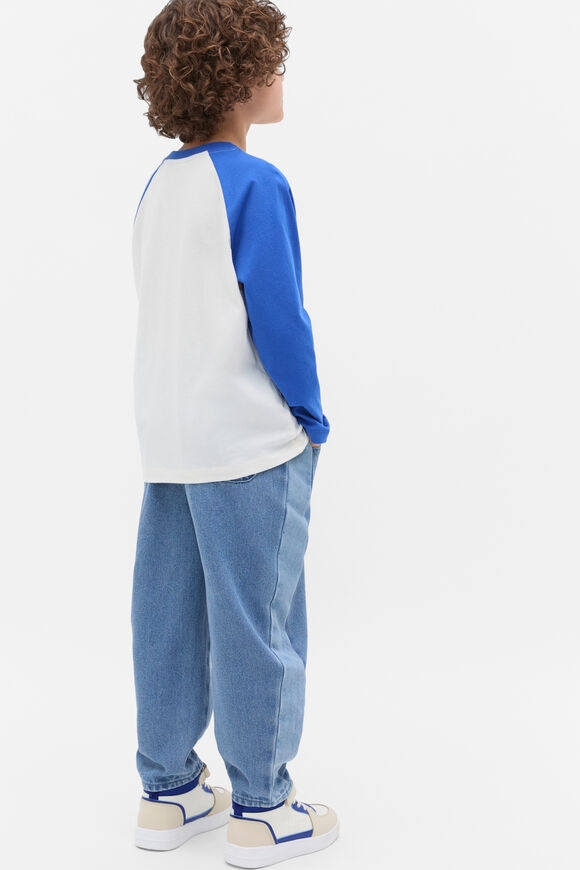 Logo Raglan Tee  Cobalt  hi-res
