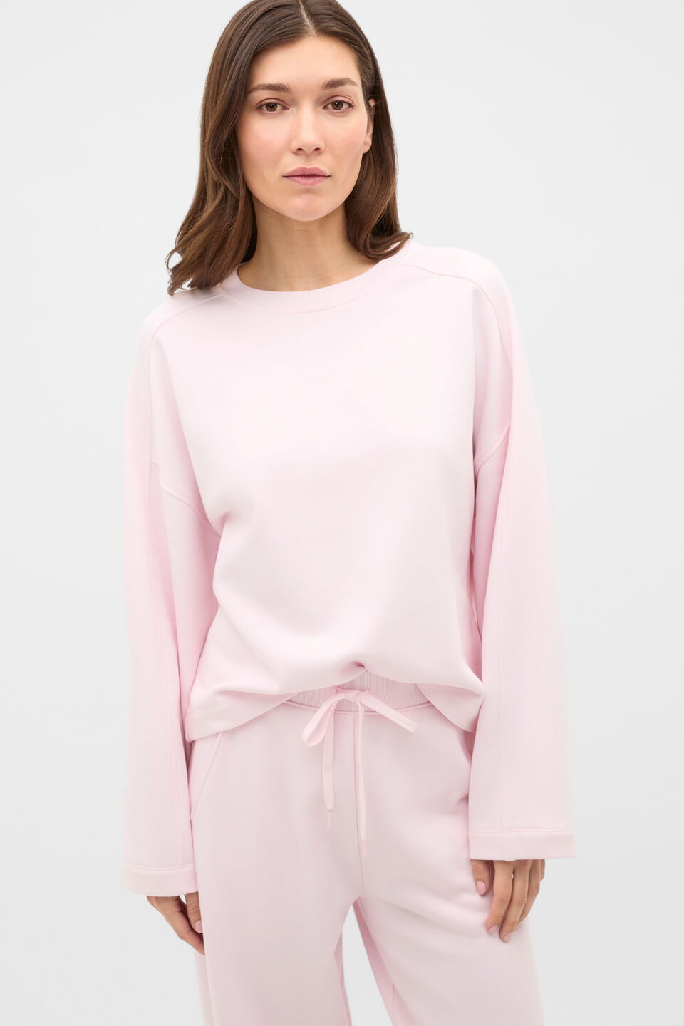Terry Balloon Sleeve Sweat  Primrose