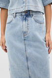 Denim Column Skirt  Breeze Blue Wash  hi-res