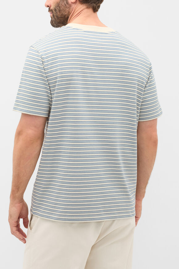 Stripe Crew Tee  Glass Blue Stripe  hi-res