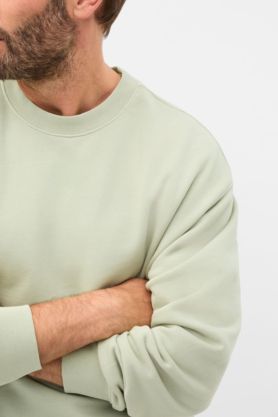 Crew Neck Sweatshirt  Aloe